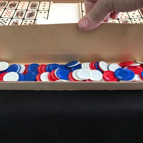 Vintage Transogram Poker Bingo Game Complete Set With Boards & Chips 1963 - Picture 4 of 9